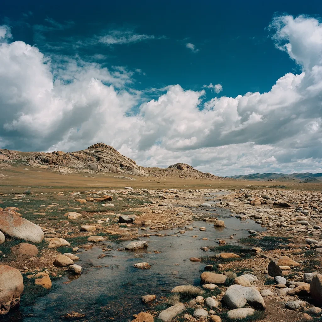 mongolian plateau stone beach