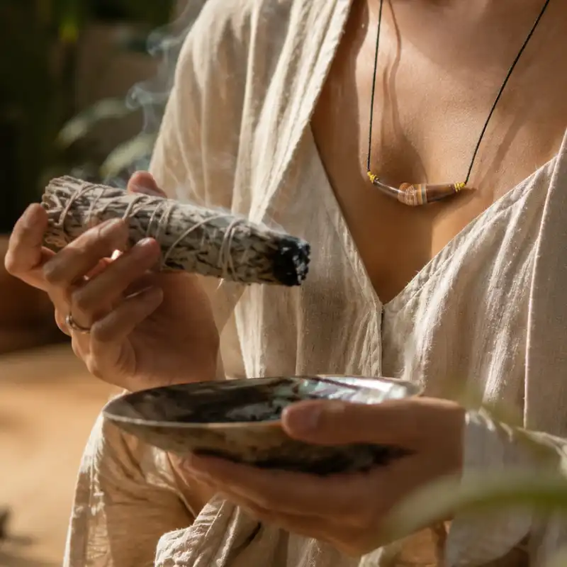 sage cleansing ritual silk agate jewelry