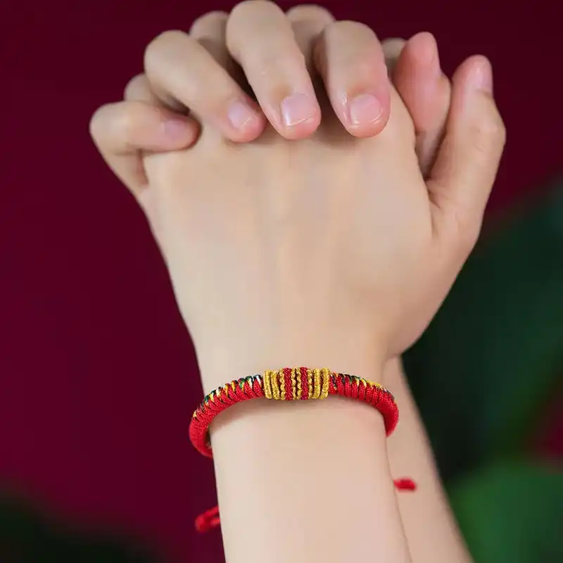 Red string bracelet meaning with handcrafted red cord jewelry by Kris Nature